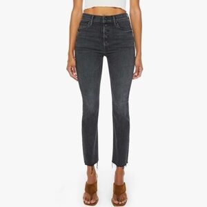 Mother Pixie Dazzler Ankle Fray jeans Night Shadow 28